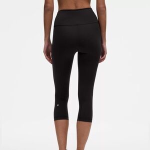 lululemon athletica Black Cropped High-Rise Leggings
